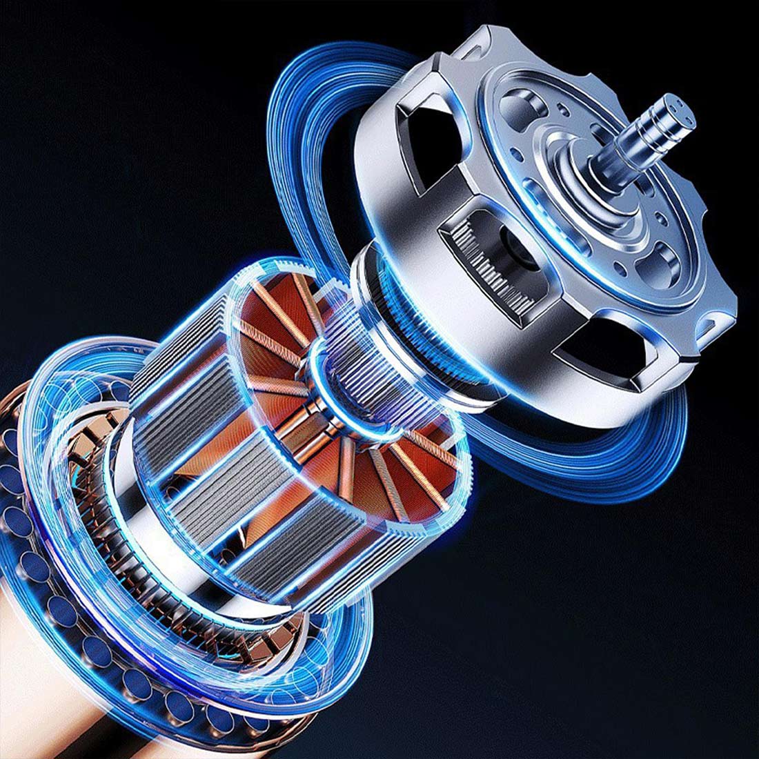 rocket-style desktop fan with dual mist spray & rgb lights - ultra-quiet tech decor for office