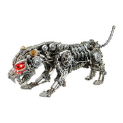 3d metal mechanical leopard diy assembly model kit, steampunk industrial design for desktop display-1000+pcs