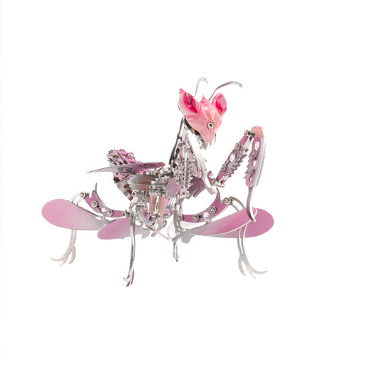 3d diy mechanical orchid mantis metal insect model kit - 100+pcs
