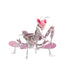3d diy mechanical orchid mantis metal insect model kit - 100+pcs