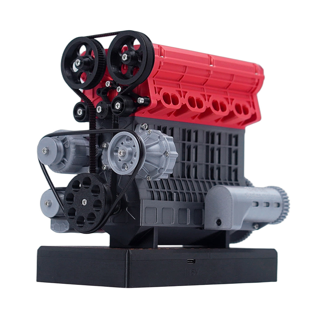 enjomor 3d printed inline four-cylinder engine model kit that works - build your own simulated internal combustion engine
