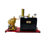 RW-BV2C Mini Reversible Reciprocating V-Type Dual-Cylinder Live Steam Engine and Boiler Model - EngineDIY