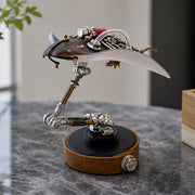 3d steampunk mechanical manta ray metal model kit, diy assembly gift for collectors (200+pcs)