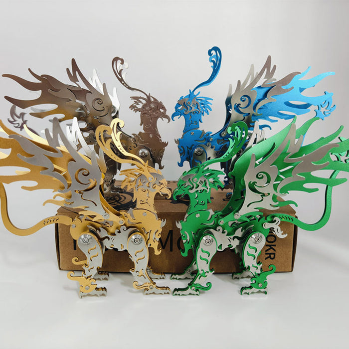 3D DIY Eagle Monster of Chinese Legend Metal Animal Assembly Model