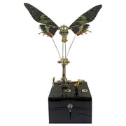 Mechanical 3D DIY Dynamic Butterfly Metal Model Building Kits with Music Box - EngineDIY