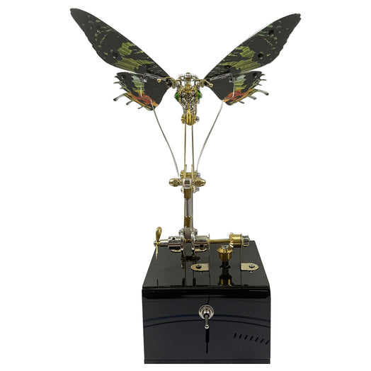 Mechanical 3D DIY Dynamic Butterfly Metal Model Building Kits with Music Box