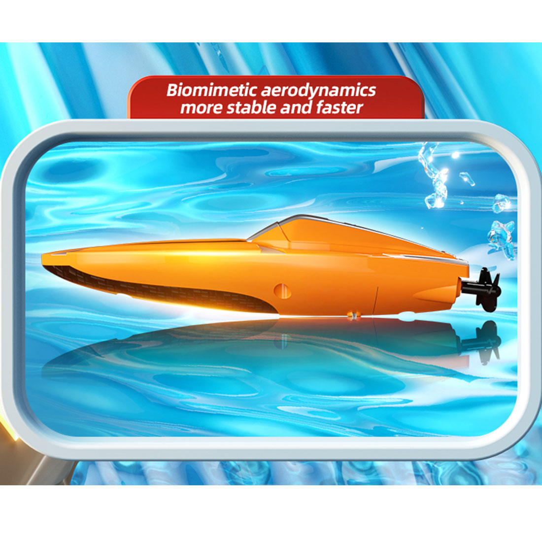 1/43 mini 2.4g dual motor rc speed boat dual speed modes model