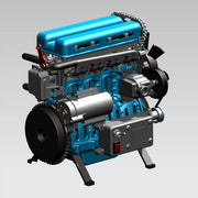 V4 Car Engine Assembly Kit Full Metal 4 Cylinder Car Engine Building Kit - EngineDIY