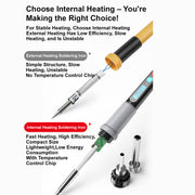 Fast Heating Ceramic Core Soldering Iron Kit for Home Repair Electronics - EngineDIY