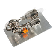 single cylinder stirling engine model with usb light & fan