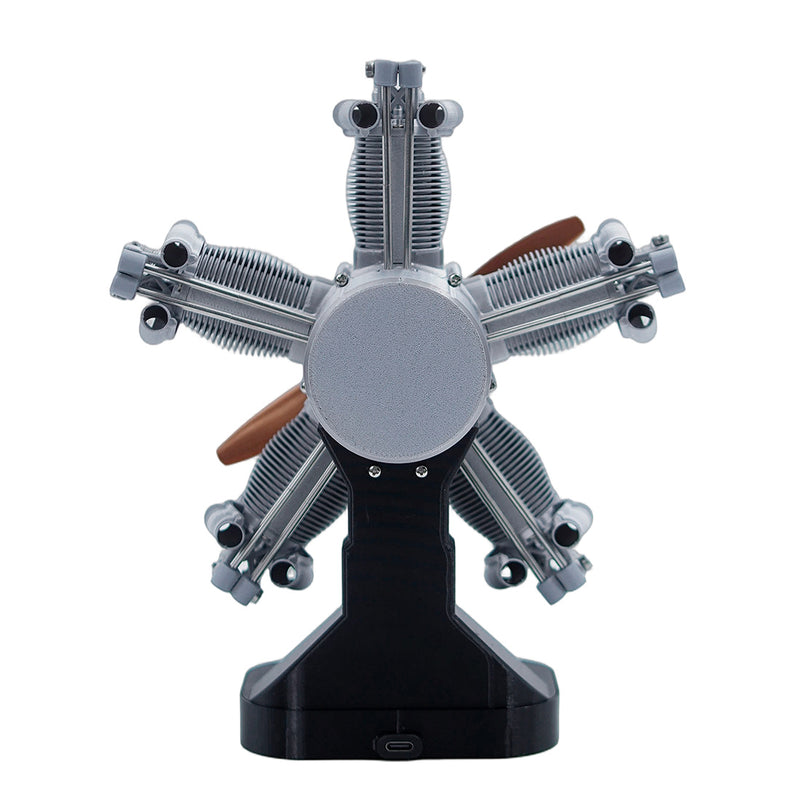enjomor 3d printed radial 5-cylinder engine model kit that works- build your own radial engine-mechanical diy assembly stem aviation engine