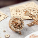 wooden tourbillon timer 3d assembly model kit with mechanical transmission