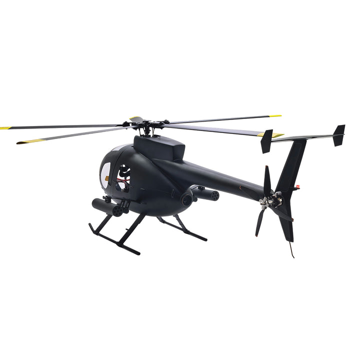FLISHRC FL500 AH-6 Little Bird 500-Class 2.4G 6CH Scale RC Helicopter Model with L7 Flight Controller and 4-Mode Positioning GPS RTF
