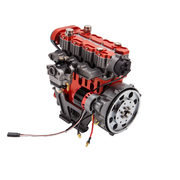 ENJOMOR GS-L4 36cc DOHC L4 Gasoline Engine with Starter Kit and Base - One Key Start - EngineDIY