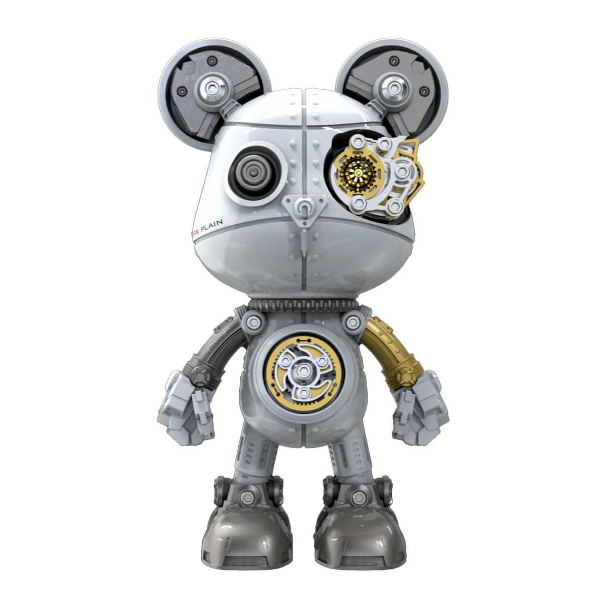 Cyborg Violence Bear 3D Metal Puzzle Model Building Kit High End Desktop Toy