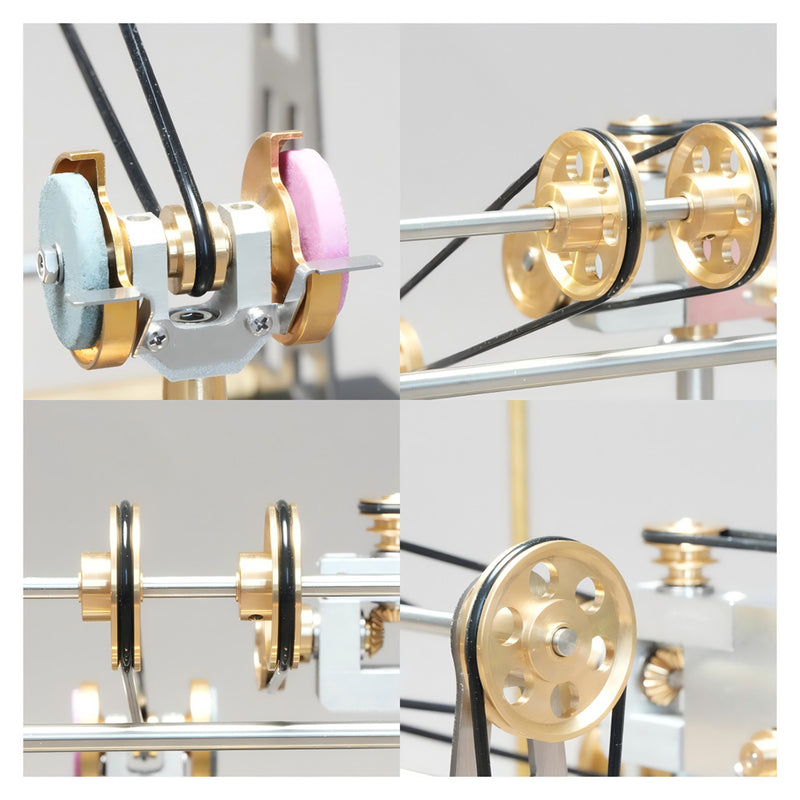 RETROL GF-01 Mechanical Transmission Kit - Functional DIY Expansion for SE-01/02/03 Steam Engine Models - EngineDIY