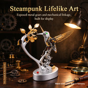 teching mechanical hummingbird model steampunk diy metal assembly kit
