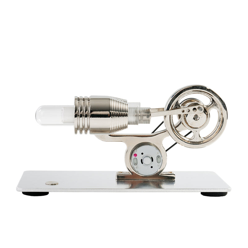 single cylinder stirling engine model with usb light & fan