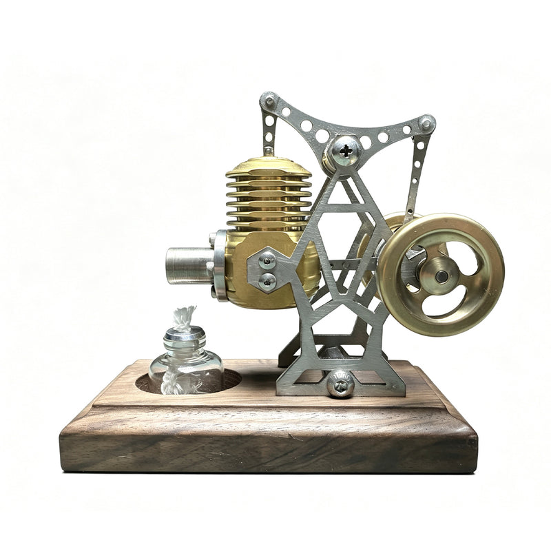 ENJOMOR Metal Twin Flywheel Stirling Engine Model