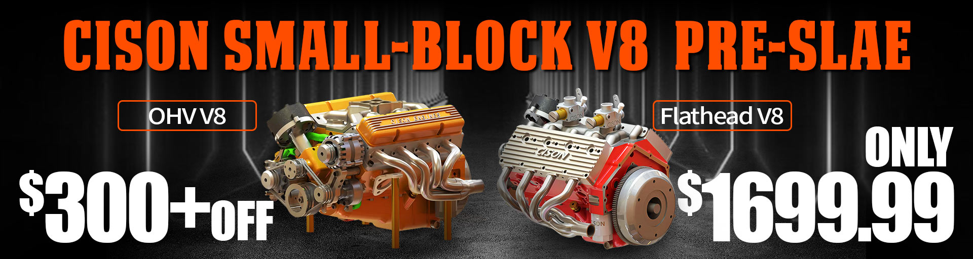 cison v8 engine model kit that works small block ohv flathead engine