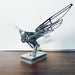 3d metal mechanical flying fish wing-flapping dynamic bionic model