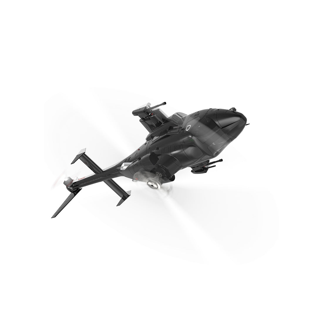 yuxiang f02-v 1/34 scale airwolf rc helicopter 2.4g 6ch 3d/6g flybarless helicopter rtf with lights, brushless motor, gyro stabilization