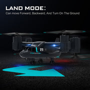 lmrc v-22 2.4g 6ch land/air dual-mode scale rc helicopter model with optical flow positioning