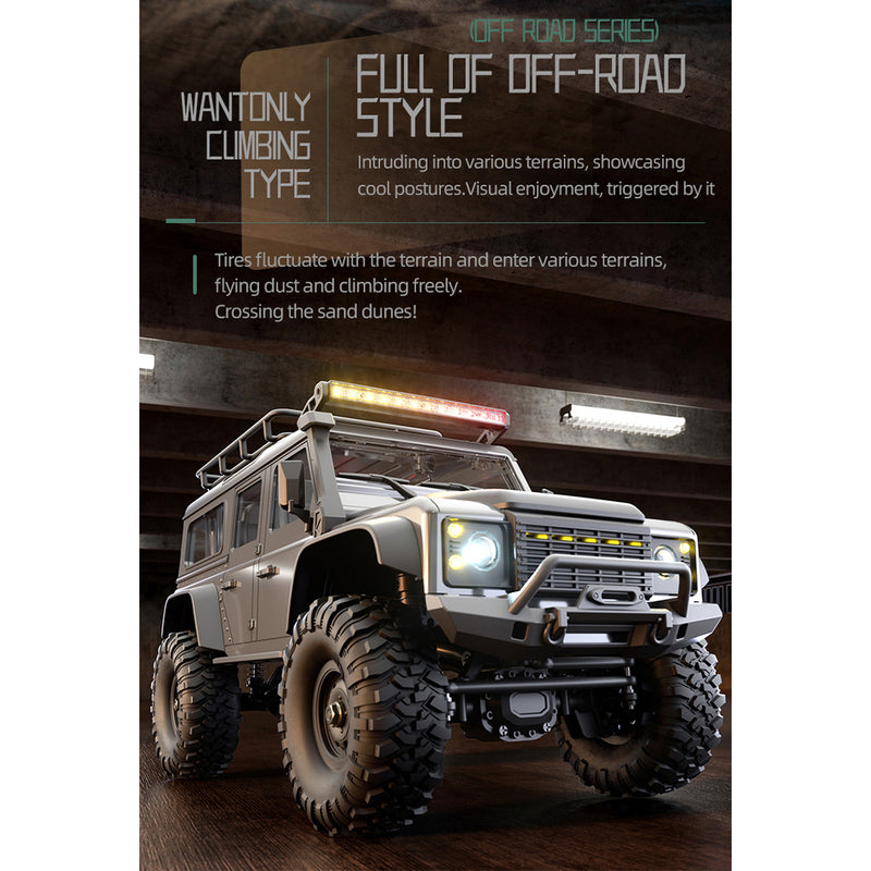 1/16 scale full-proportional rc crawler - entry-level performance, high-detail design
