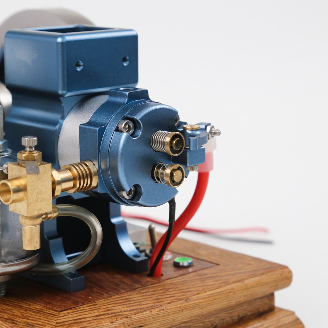 ENJOMOR Antique Working 4-Stroke Internal Combustion Gas Engine Model Horizontal Stationary Engine with Evaporative Water Cooling System