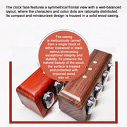in-12 nixie tube clock bluetooth alarm clock, vintage glow tube desk clock with black walnut wood & remote control