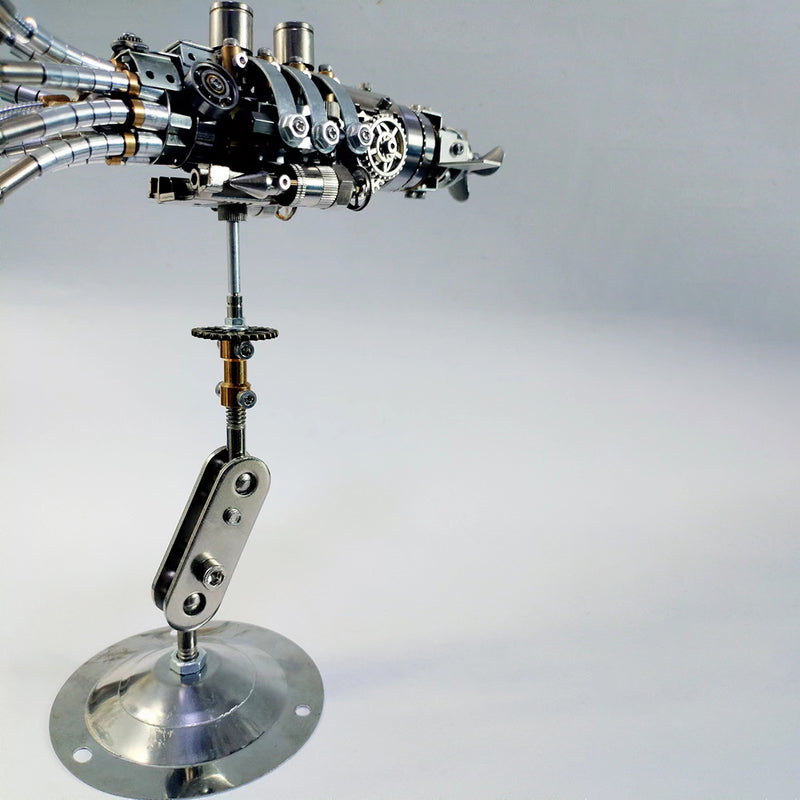 3D Metal Puzzle DIY Steampunk Giant Squid Metal Assembly Model Kits Creative Ornament - EngineDIY
