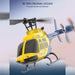 a60 bell206 90-class 2.4g 4ch single rotor flybarless mini rc helicopter model with optical flow altitude hold 1/42 scale