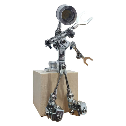 3D Metal Steampunk Sparkling Silver Mechanical Lamp Model