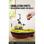 1/72 2.4ghz rc electric tugboat model rtr version