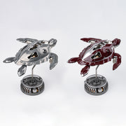 mechanical turtle diy metal assembly kit with lights