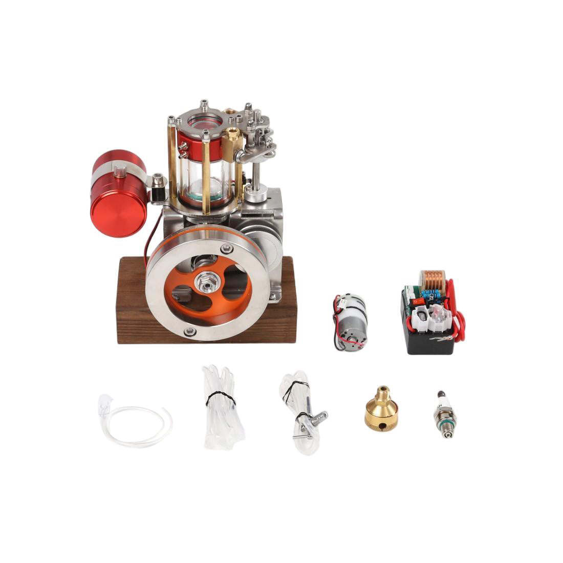 16cc Four-Stroke Water-Cooled Methanol Internal Combustion Engine Model, Educational Display Desktop Model (Assembled)