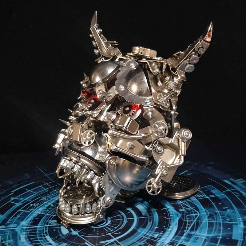 Hannya 3D DIY Mechanical Punk Japanese Ghast Mask Metal Assembly Model - EngineDIY