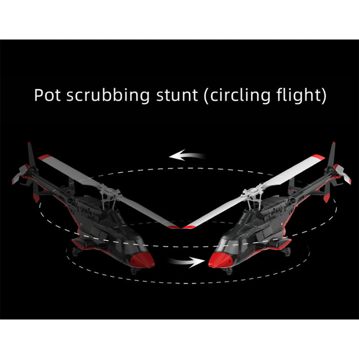 rc era a61 1/52 scale airwolf 2.4g 4ch single rotor flybarless mini rc helicopter model with optical flow altitude hold rtf