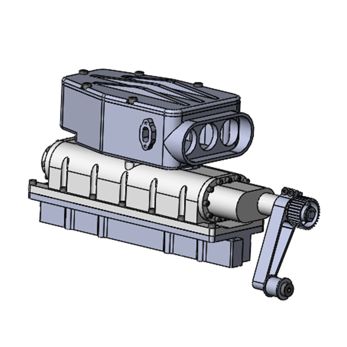 enjomor metal srew-type supercharger for enjomor gs-v12 engine model
