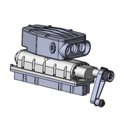 enjomor metal srew-type supercharger for enjomor gs-v12 engine model