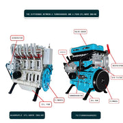 teching l4 engine model kit that works - build your own engine