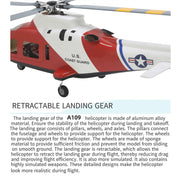 FLISHRC Agusta A109 500-Class RC Helicopter 2.4G 6CH with L7 Flight Controller & 4-Mode GPS Positioning – RTF Version - EngineDIY