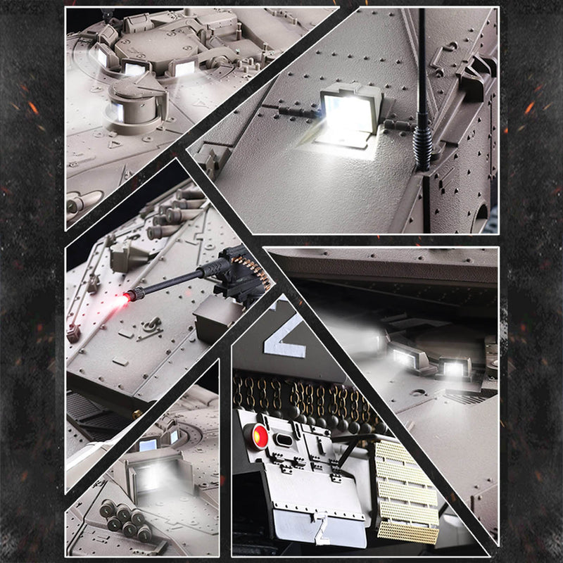 1/16 Israel Merkava-IV 2.4G RC Infrared Combat Tank Model Military Vehicle Toy - EngineDIY