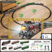 electric rc christmas train set model with carriage and long track - gift for boys and girls