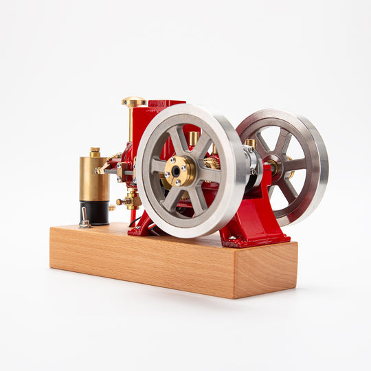 Moteur Hit and Miss Engine 6 cc monocylindre en métal 4 temps à combustion interne avec dispositif d'allumage, collection cadeau 