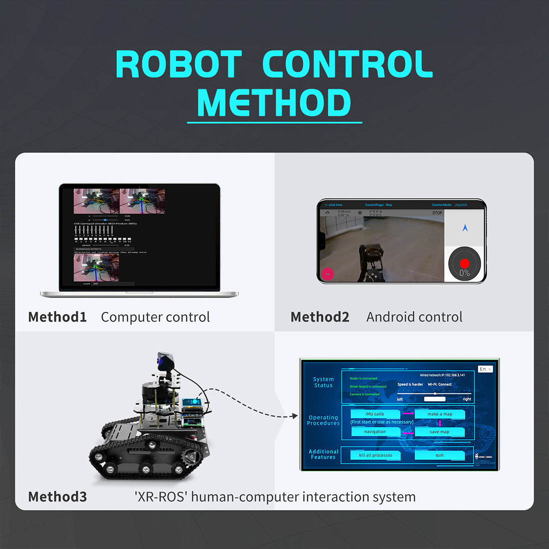 ROS Intelligent Tracked Robot Car Kit with LiDAR SLAM, Autonomous Navigation & Path Planning - EngineDIY