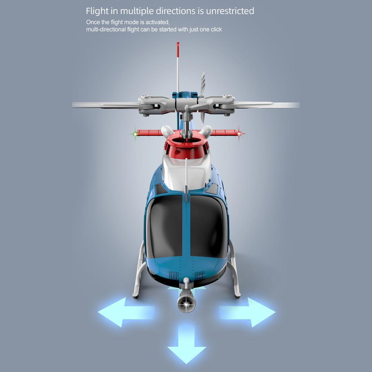 rc era c138pro 1/33 scale bell 206 2.4g 6ch flybarless single-rotor rc helicopter model with one-touch inverted flight (rtf version/police livery)