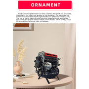 TECHING L4 Engine Model Kit that Works - Build Your Own Engine - Full Metal 4 Cylinder Car Engine Kit Car Engine Model Upgraded Version - EngineDIY