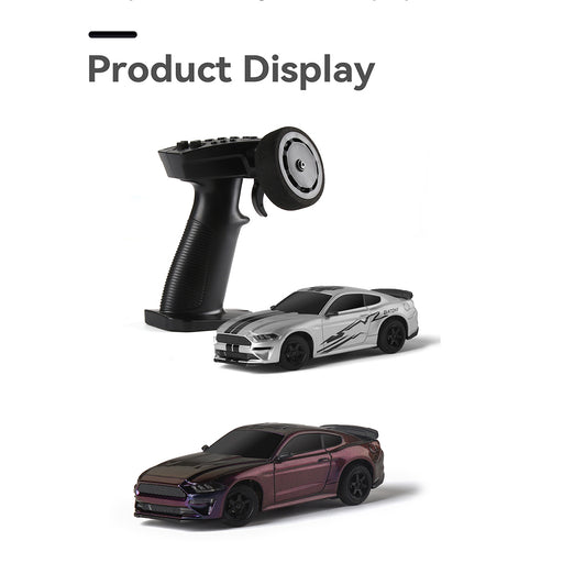 1/43 scale 2.4g full proportional 4wd rc drift car, independent suspension, simulated led lights & extended runtime - enginediy