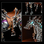 mechanical bionic horse 3d metal model kits diy 1500+pcs